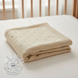 Tissu tricot BIG KNIT DOT naturals