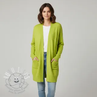 Tissu tricot BIG KNIT DOT bright green
