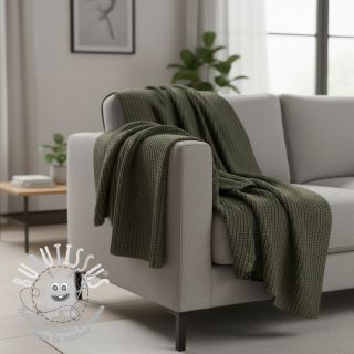 Tissu tricot BIG KNIT camo green