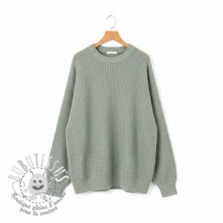 Tissu tricot BIG KNIT mint