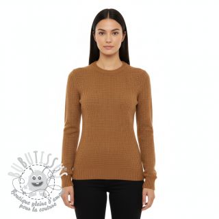 Tissu tricot BIG KNIT brown