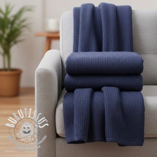 Tissu tricot BIG KNIT navy