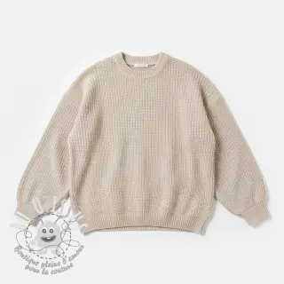 Tissu tricot BIG KNIT natural