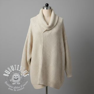 Tissu tricot BIG KNIT cream