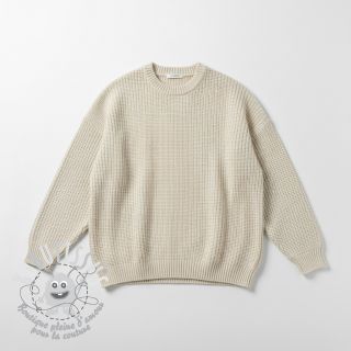 Tissu tricot BIG KNIT cream