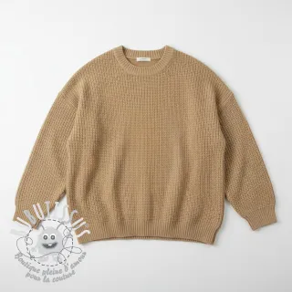 Tissu tricot BIG KNIT beige