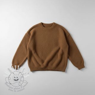 Tissu tricot Paris bouclé brown