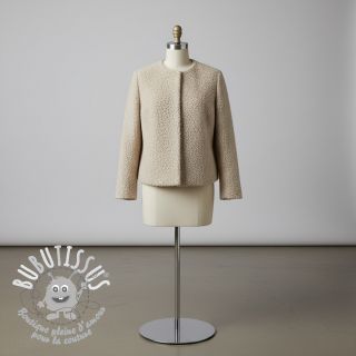 Tissu de manteau TEDDY light sand