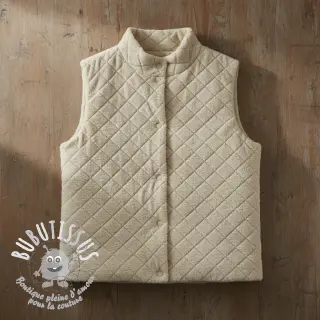 Tissu de manteau TEDDY Diamond beige