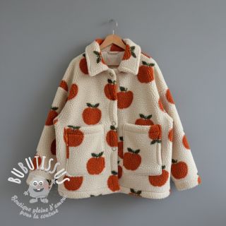 Tissu de manteau TEDDY JACQUARD Apples