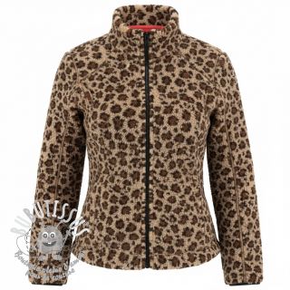Tissu de manteau TEDDY Panthera light sand