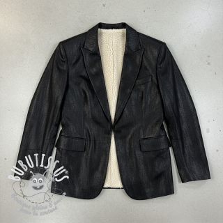 Tissu de manteau Vintage Glammy Teddy Lammy black