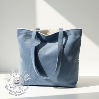 Tissu velours jersey TEDDY jeans