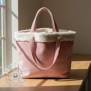 Tissu velours jersey TEDDY light pink