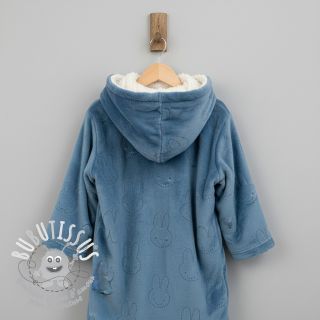 Tissu velours jersey TEDDY Bunny jeans