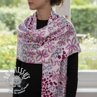 Satin ROYAL MICRO Abstarct white