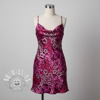 Satin ROYAL MICRO Abstarct bordeaux