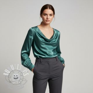 Satin SOIVÉ old green