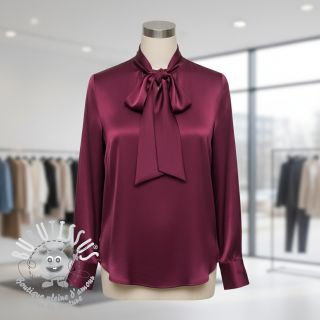 Satin SOIVÉ bordeaux