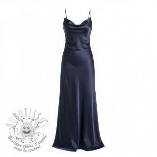 Satin SOIVÉ navy