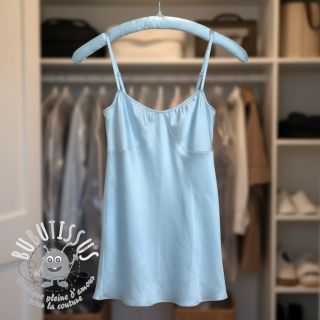 Satin light blue