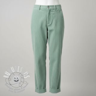 Tissu velours cotelé fin mint