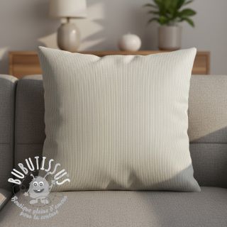 Tissu velours cotelé HUGGY silver