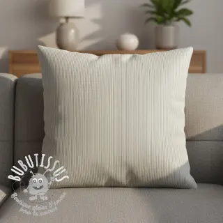 Tissu velours cotelé HUGGY silver