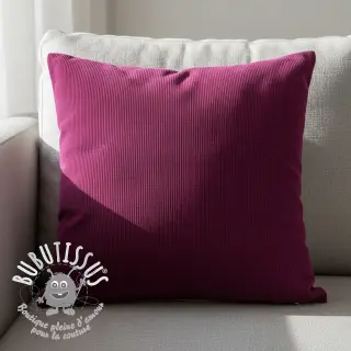 Tissu velours cotelé HUGGY aubergine