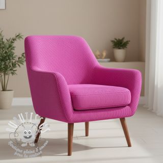 Tissu velours cotelé HUGGY hibiscus