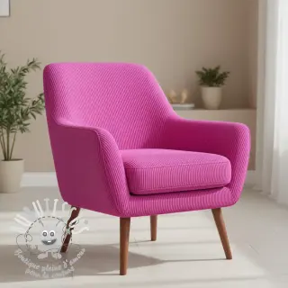 Tissu velours cotelé HUGGY hibiscus