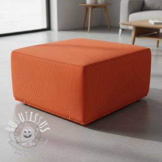 Tissu velours cotelé HUGGY orange spicy