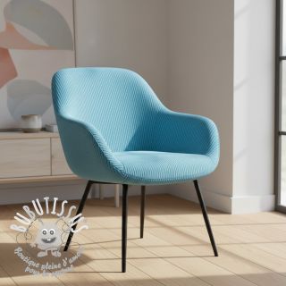 Tissu velours cotelé HUGGY turquoise