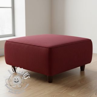 Tissu velours cotelé HUGGY lie de vin