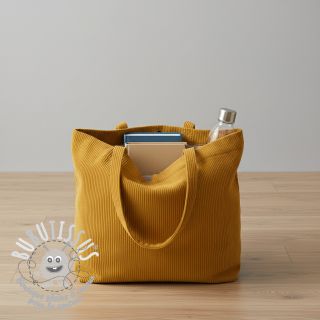 Tissu velours cotelé HUGGY ocre