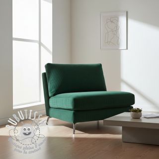 Tissu velours cotelé HUGGY sapin