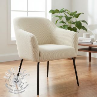 Tissu velours cotelé HUGGY ecru