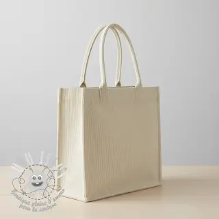 Tissu velours cotelé HUGGY ecru