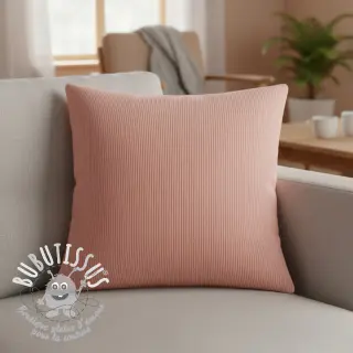 Tissu velours cotelé HUGGY bois de rose