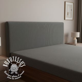 Tissu velours cotelé HUGGY anthracite