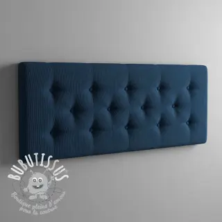 Tissu velours cotelé HUGGY marine
