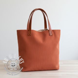 Tissu velours cotelé FUTE terracotta