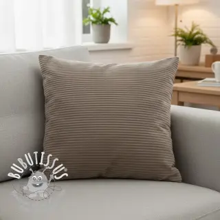 Tissu velours cotelé FUTE taupe