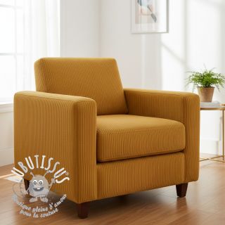 Tissu velours cotelé FUTE ocre