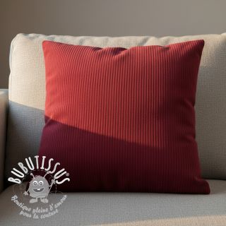 Tissu velours cotelé FUTE lie de vin