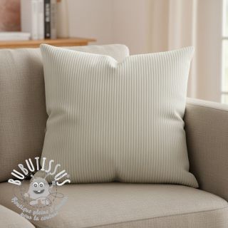 Tissu velours cotelé FUTE ecru