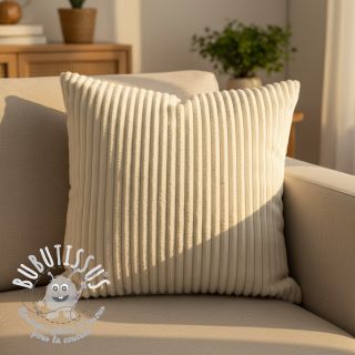 Tissu velours cotelé HANNIBAL ecru