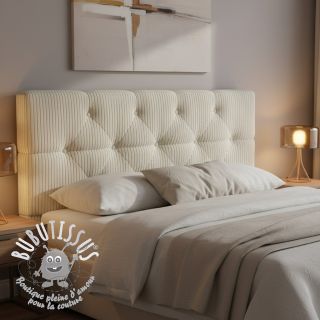 Tissu velours cotelé HANNIBAL ecru