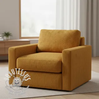 Tissu velours cotelé HANNIBAL ocre