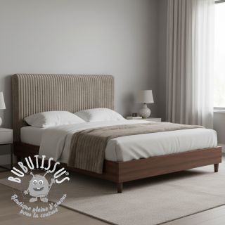 Tissu velours cotelé HANNIBAL taupe